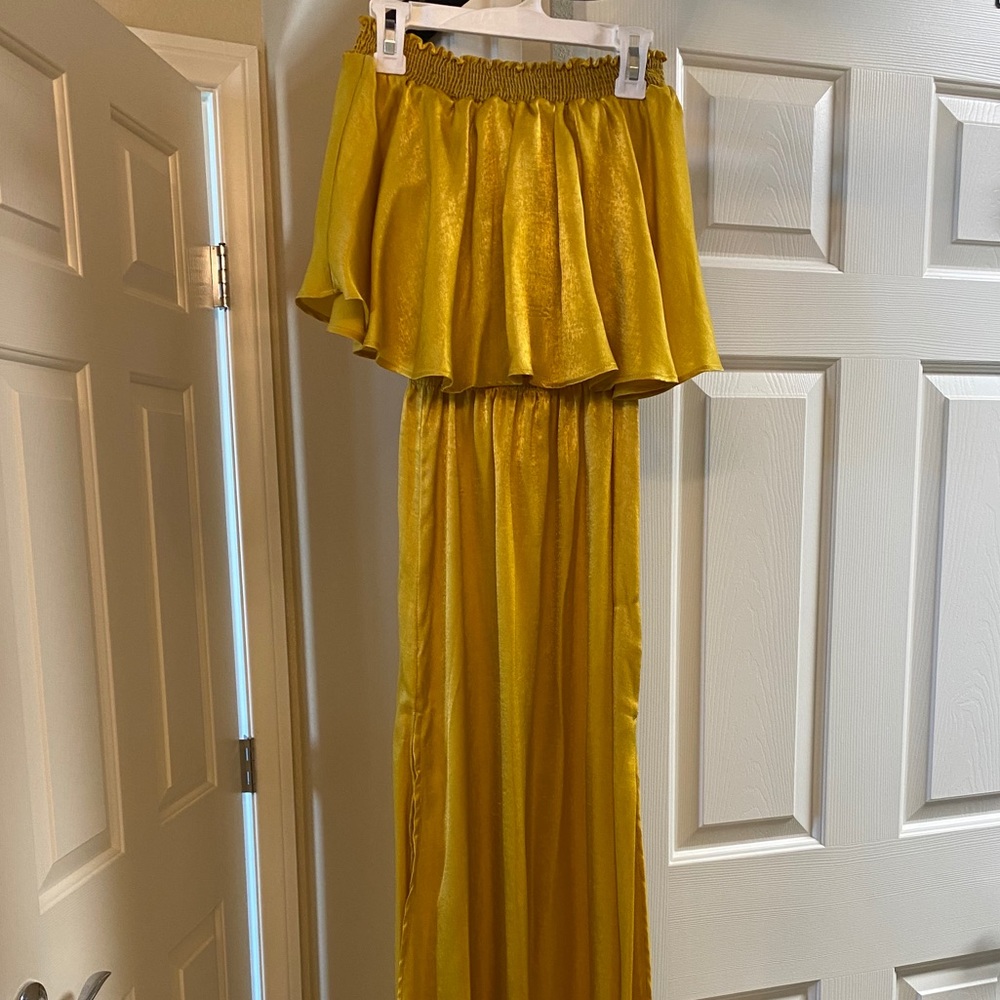Satin maxi dress